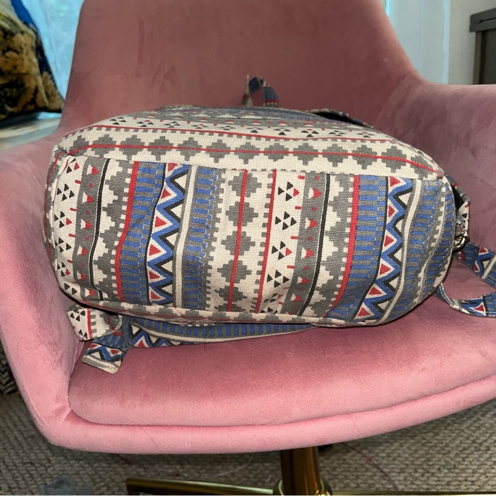 ❤️🤍💙 soft denim Backpack - Picture 4 of 10